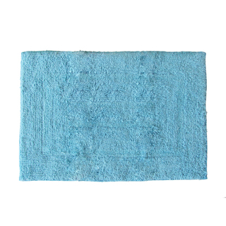 Килимче за баня Айра, 40х60 см, 100% памук, синьо