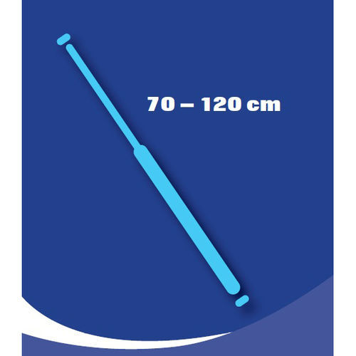 Корниз за баня от алуминий, телескопичен, беж, 70-120 см