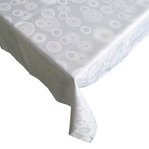 Покривка за маса с тефлоново покритие Duratex, КРЪГОВЕ, Бяло