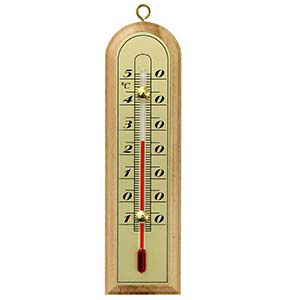 Вътрешен дървен термометър 4.3х15 см -10/+50 C