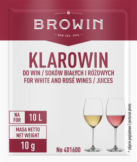 Пречистващо вещество Klarowin за бяло вино и розе, 10 грама