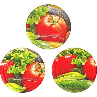 Капачки за буркани с вакуум бутон- Ф66  /зеленчуци/ - 10 броя