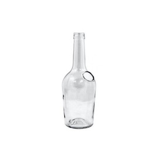 Стъклена бутилка Глория с коркова тапа, 500мл.