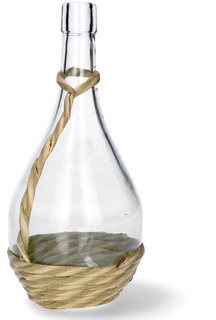 Стъклена бутилка Fiasco 2л с оплетка