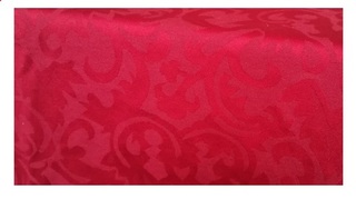 Коледна покривка с тефлоново покритие, Duramat, 70% памук - 30% полиестер, Червена, 150x150 см