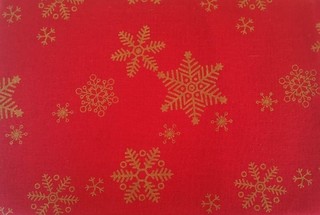 Коледна покривка Duramat, 100% памук, 145х220см, Golden star